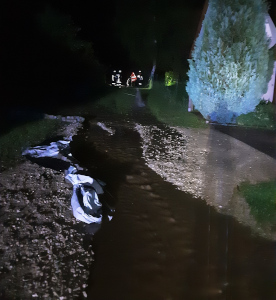 Überflutung an einer der Einsatzstellen Überflutung an einer der Einsatzstellen