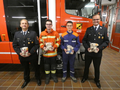 Ein Teil der übergebenen Teddys Ein Teil der übergebenen Teddys