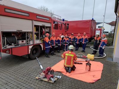 Praktische Ausbildung: Löschschaum