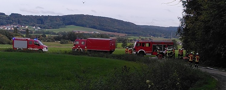 TSF der Feuerwehr Hausheim sowie unser GW-DekonP und LF 16/12 bei der Wasserförderung TSF der Feuerwehr Hausheim sowie unser GW-DekonP und LF 16/12 bei der Wasserförderung