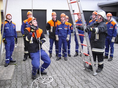 Praktische Ausbildung bei der Modularen Truppmanausbildung: Leitern Praktische Ausbildung bei der Modularen Truppmanausbildung: Leitern