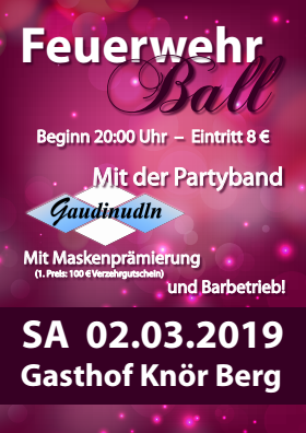 Einladung zum Faschingsball 2019