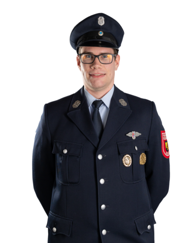 Florian Schottner in Uniform